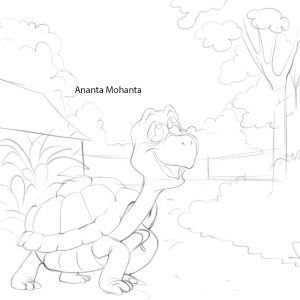 Hammy's Backyard Adventure - Tortoise Animal Illustration Tutorial video - Image 5