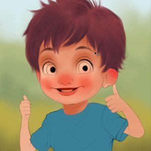 Masterful Curls: Children's Book character Illustration Tutorial - Image 4