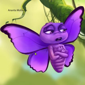 "Butterfly Waiting for Mail" - Animal Character Illustration Video - Image 3